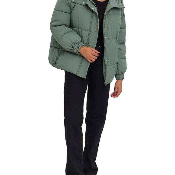 Women's Small Padded Puffer Jacket - Picture 4 of 6